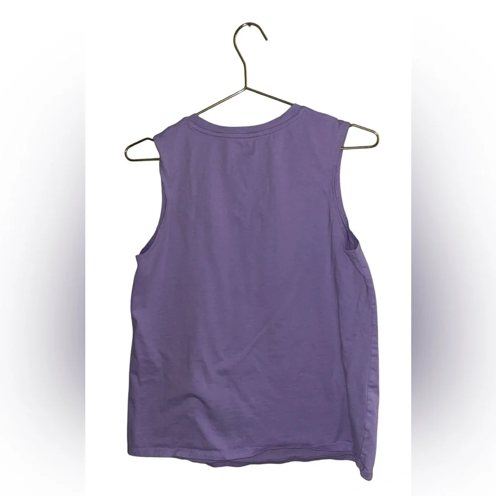 Disney Purple Mickey Graphic Tank Top Size Large P2P 20” - Picture 3 of 4